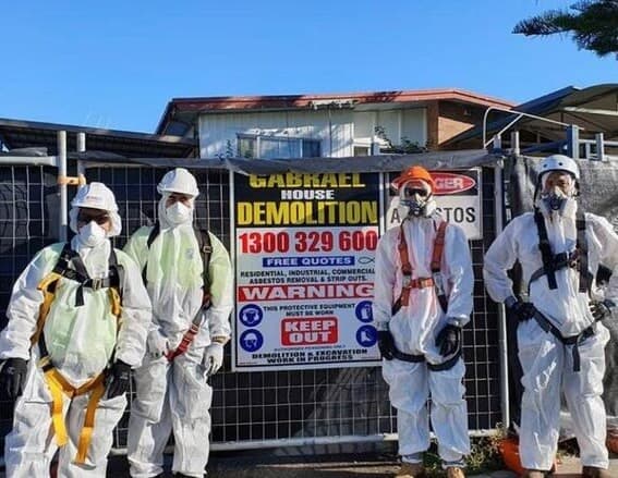 Gabrael House Demolition team in professional safety equipment